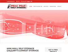 Tablet Screenshot of minimallstorage.com